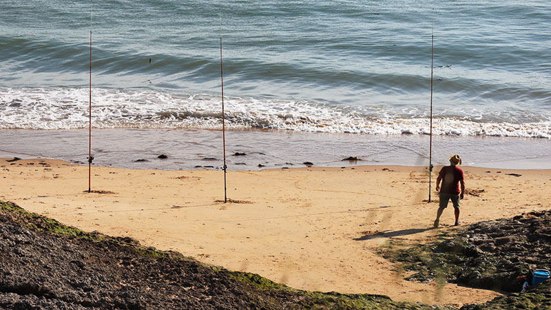 saint-palais-sur-mer, la grande-côte, surfcasting